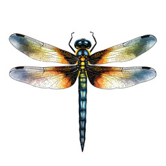 Dragonfly Clipart clipart isolated on white background