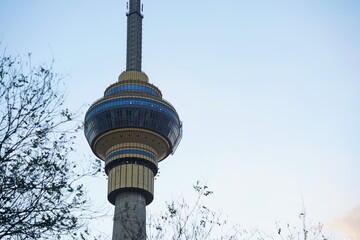 The central television tower. Antenna for radio and TV signal.