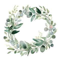  Eucalyptus Wreath Clipart