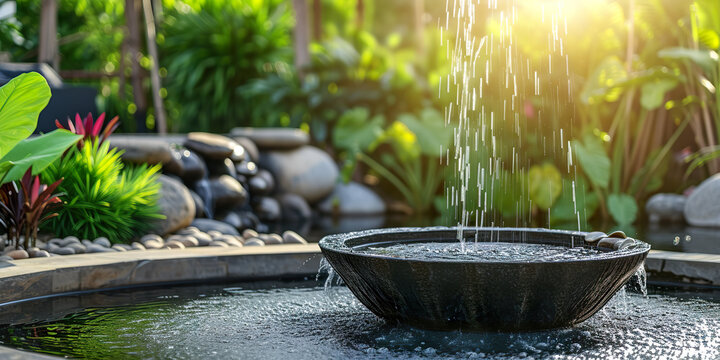 outdoor home modern water feature fountain water