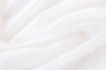 Close up white fabric or white cloth texture background.