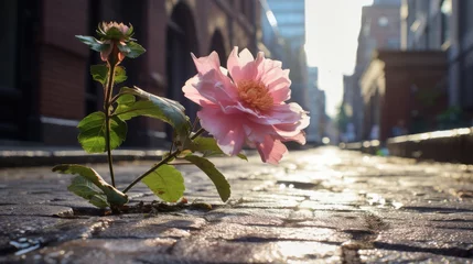 Fototapeten pink magnolia flower © faiz