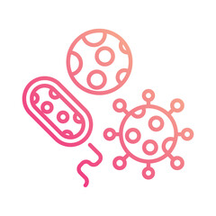Bacteria icon editable stock vector illustration