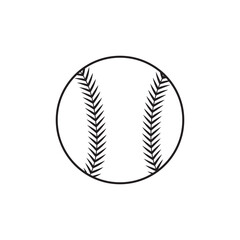 Baseball Outline, Silhouette and Stiches Clipart, eps10