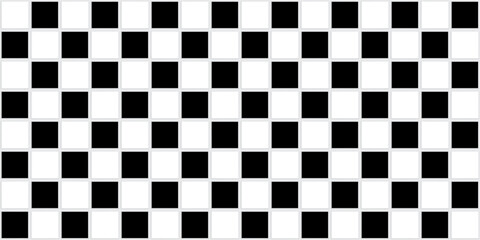 Fototapeta premium ceramic tiles, mosaic chess pattern, black white tile for background
