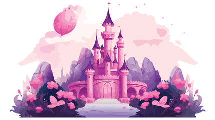 An enchanted castle guarded by magical creatures and