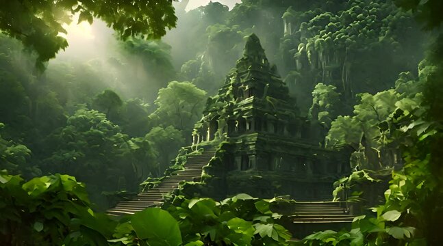 Reclaimed by Nature, A Journey to a Temple Engulfed by the Lush Embrace of the Jungle