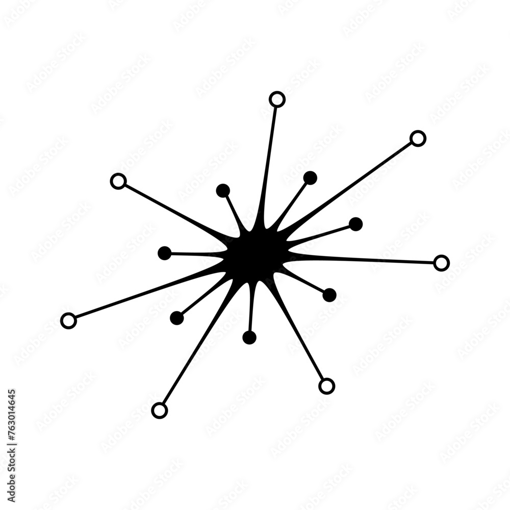 Poster abstract vector shapes elements transparent