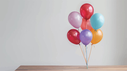 a bunch of colorful balloons with a message that says quot happy birthday quot