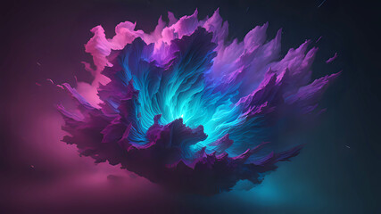 abstrakte blau lila Koralle 