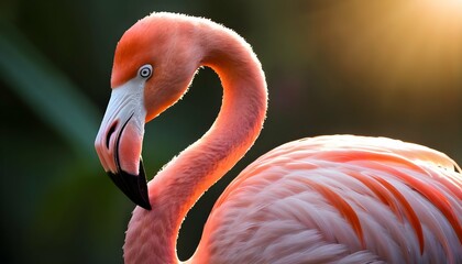 A Flamingo With Its Vibrant Feathers Catching The Upscaled 4
