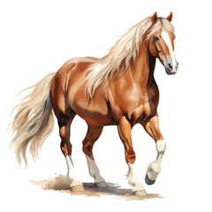 Obraz na płótnie Canvas Horse single clipart clipart isolated on white background