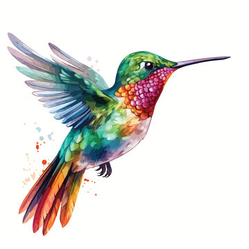 Hummingbird Clipart clipart isolated on white background