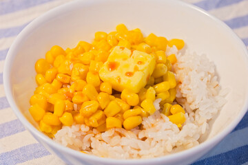 おいしいトウモロコシご飯