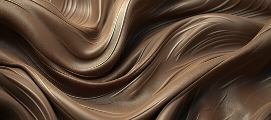 golden brown cloth waves 5 - obrazy, fototapety, plakaty