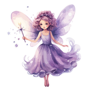 Magical Fairy Clipart clipart isolated on white background