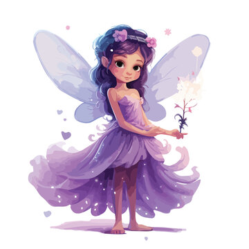 Magical Fairy Clipart clipart isolated on white background