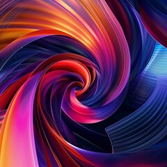 Abstract 3D Background Vibrant Hues Collide and Swirl, Forming Dynamic Compositions that Intrigue and Inspire. Energetic and Expressive Artistic Concept.