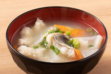 真鱈（マダラ）味噌汁