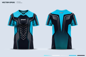 T-shirt mockup sport shirt template design for soccer jersey football kit. abstract splash design . vector eps file.