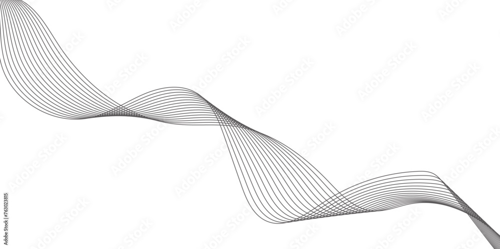Aufkleber abstract wave element for design. digital frequency track equalizer, white and gery abstract backgro
