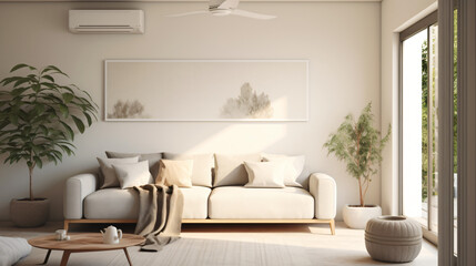 Comfortable space with efficient air conditioning main - obrazy, fototapety, plakaty