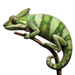 Parsons Chameleon clipart isolated on white background