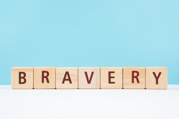 Bravery Words of Encouragement Isolated Background