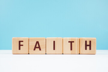 Faith Words of Encouragement Isolated Background