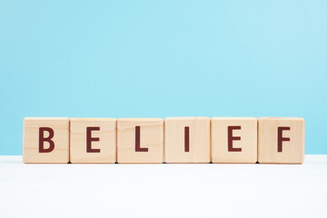 Belief Words of Encouragement Isolated Background