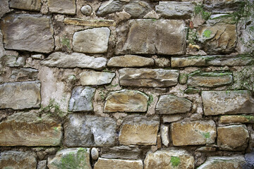 Old stone wall - 763027646