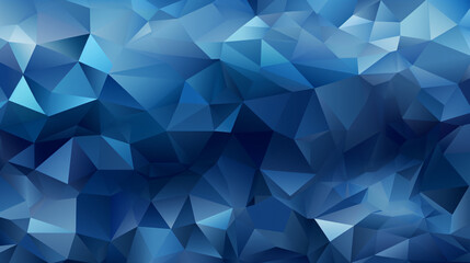 Dark BLUE vector triangle mosaic cover.
