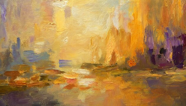 Expressive Brushstrokes: Contemporary Abstract Oil Painting for Modern Spaces"