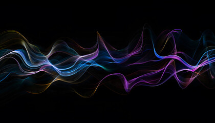 Abstract image with gradient and color smoke
