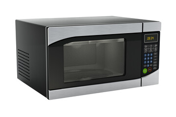 Microwave oven isolated on transparent background. 3D illustration