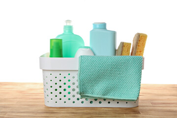 PNG,Detergents in a basket, isolated on white background