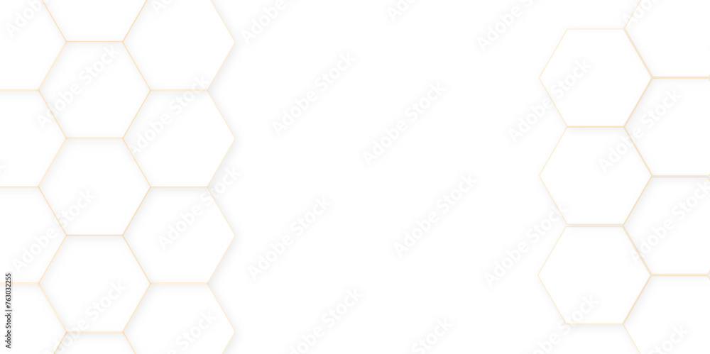 Poster abstract white hexagon concept background. seamless pattern with hexagon. hexagonal white hexagons h
