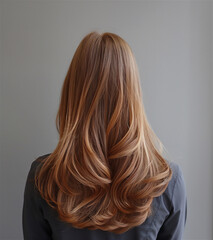 Naklejka premium woman's long hair style