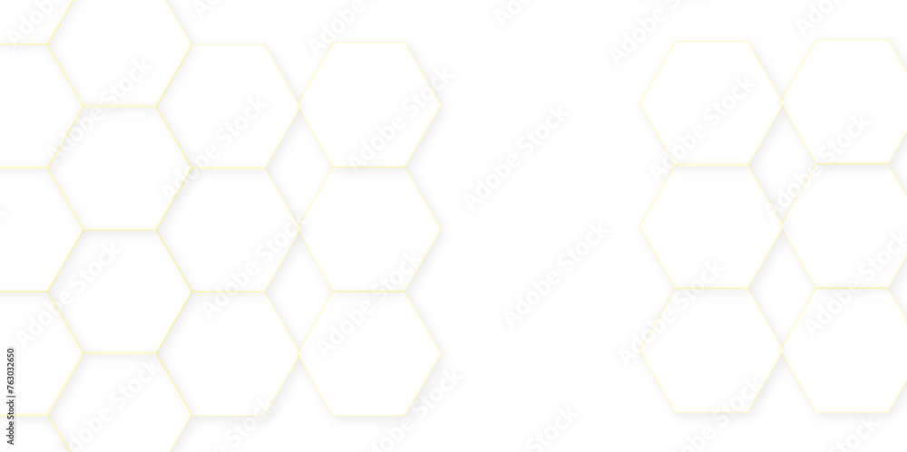 Aufkleber abstract white hexagon concept background. seamless pattern with hexagon. hexagonal white hexagons h