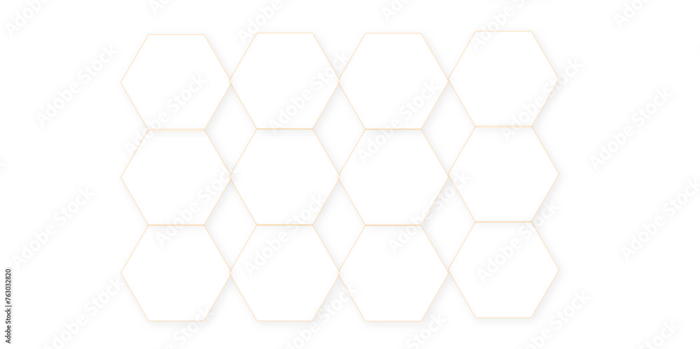 Aufkleber abstract white hexagon concept background. seamless pattern with hexagon. hexagonal white hexagons h