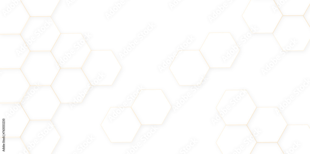 Poster abstract white hexagon concept background. seamless pattern with hexagon. hexagonal white hexagons h