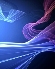 colorful background with abstract shape glowing in ultraviolet spectrum, curvy neon lines, Futuristic energy concept.