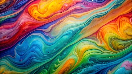 Abstract Colorful Marbled Waves Texture | Vibrant Background Design