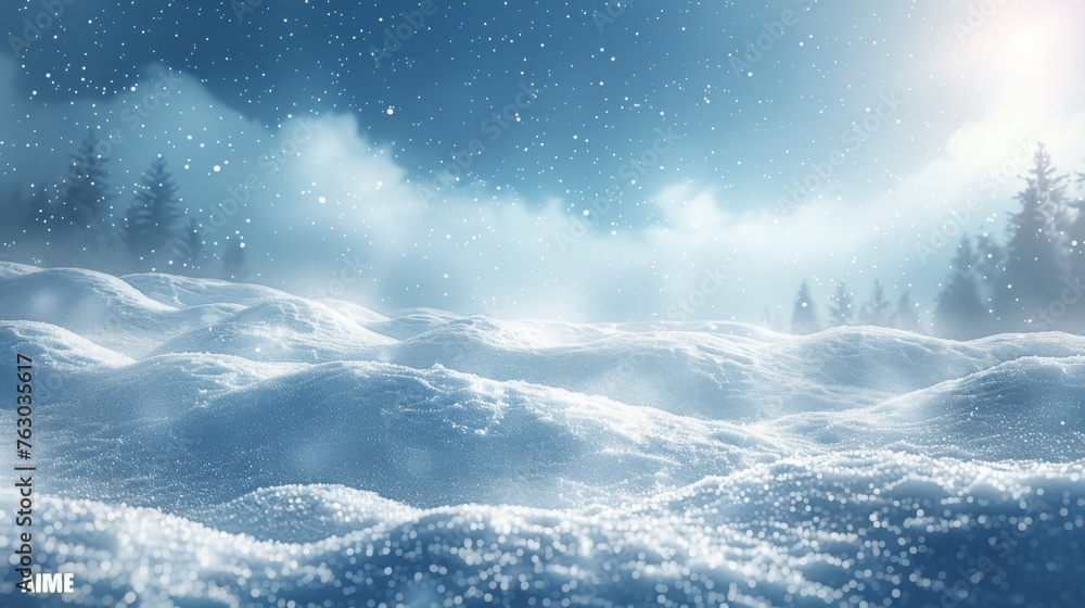 Poster wind and snow on a transparent background. white gradient decorative element. modern illustration. a