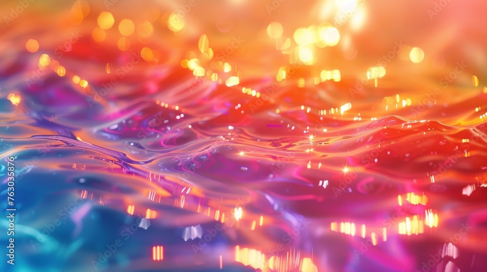 Poster Light refraction background with abstract effect