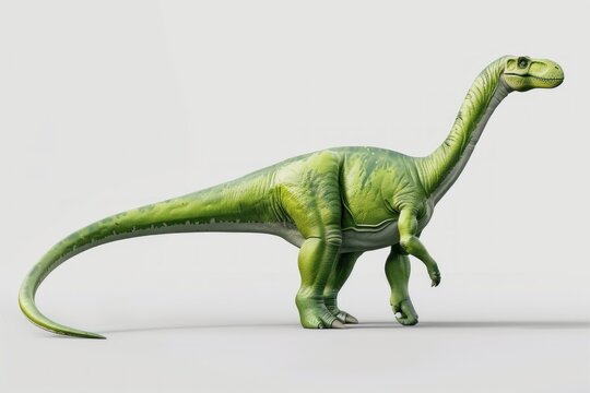 2d drawing of a dinosaur in green