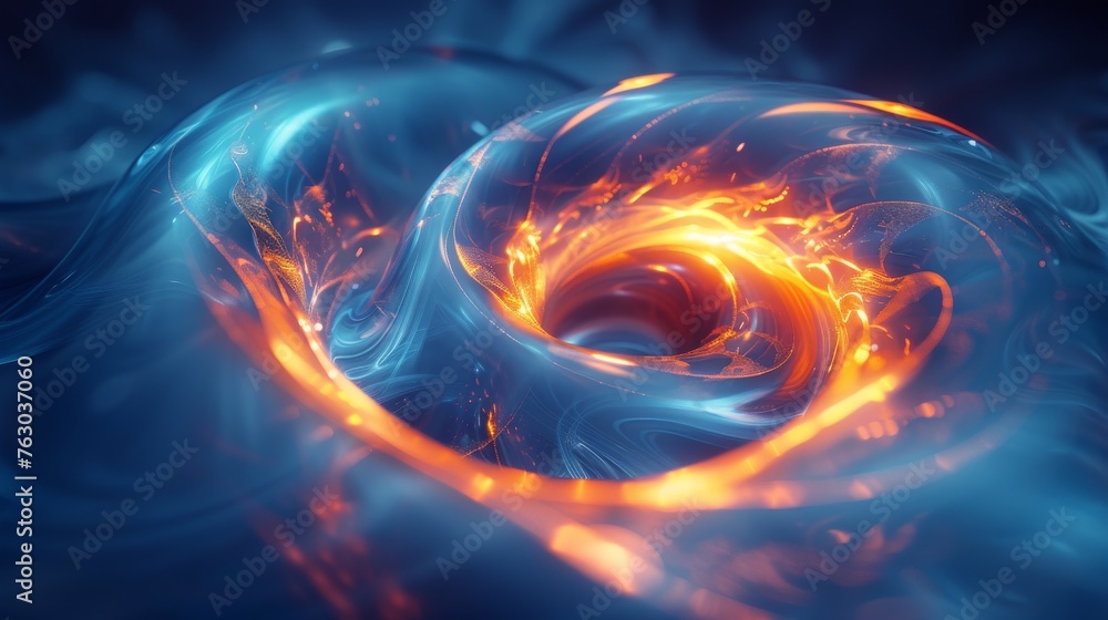 Poster lightspeed motion magic swirl. glow trail neon effect for fantasy games. spiral png circular swoosh 