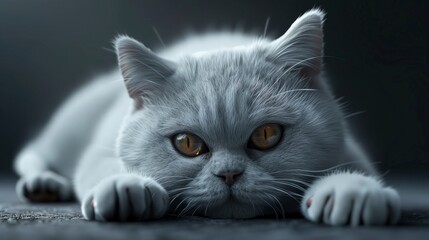 British White Shorthair Young Cat Magic, Banner Image For Website, Background, Desktop Wallpaper