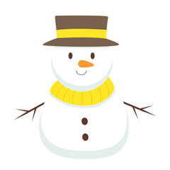 Winter Snowman Illustration