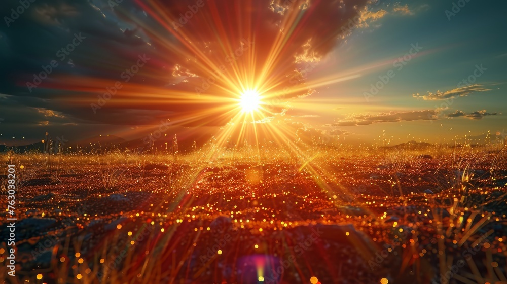 Aufkleber light effect with transparent sunlight and special lens flares...